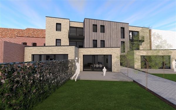 Gelijkvloers nieuwbouw appartement met 2 slaapkamers, terras en tuin