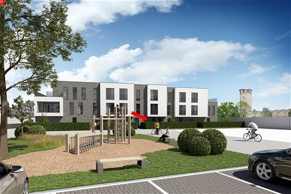 Modern gelijkvloers nieuwbouwappartement met groot zonneterras te huur in Sint-Niklaas