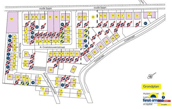 Verkaveling voor woningbouw van grond gelegen tussen de oude Baan en de Grotstraat te Gooreind-Wuustwezel. Drie nieuwe straatnamen: A.Goetstouwersstra ...